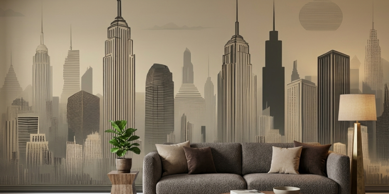 City-skape-living-room