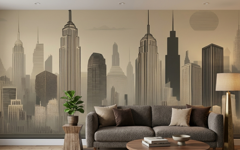 City-skape-living-room