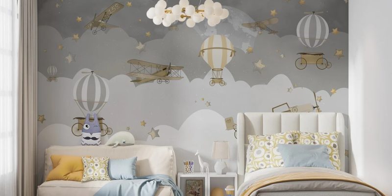 Tapet-copii-Royal-Deco- baloon-fantesy